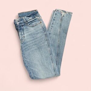 a.n.a High-Rise Skinny Jeans with Ankle Slit